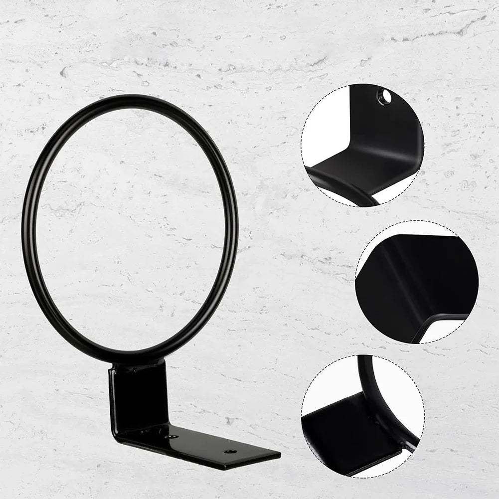 support mural pots fleurs noir paniers suspendus 4in 5in 6in 8in moderne fixations vis