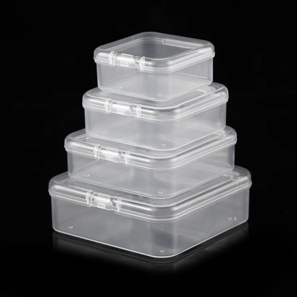 boîtes rangement transparentes clips fermeture réutilisables respectueux environnement pastorales rectangles petits objets