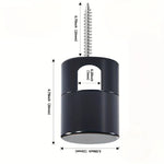 supports câble moderne blanc doré rond lisse facile ventilation lustre
