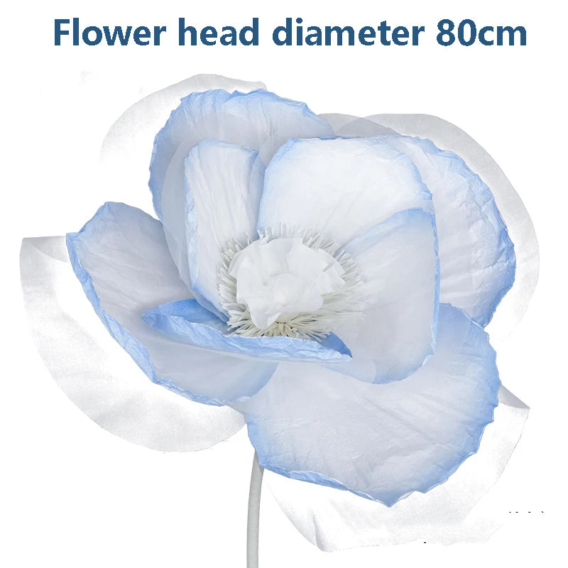 fleurs artificielles lys bleu violet décoratives intérieures mariage anniversaire semi translucides 20cm 40cm 80cm