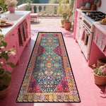tapis géométrique floral boho chic rouge jaune vert bleu orange moderneextérieur polyester polypropylène