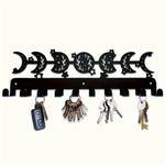 porte clés mural animaux silhouettes moderne vis fixés noir décors rubansiaux clés