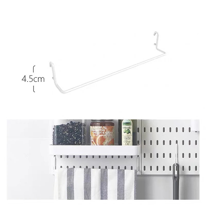 panneau rangement perforé blanc moderne clips étagères suspendues intérieur décoration utilitaire multifonctionnelle