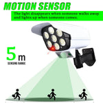 lampe solaire rue moderne blanc noir ip65 led 77 coB motion sensor auto allumage