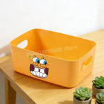 boîte rangement orange animée expressions poignées organisation moderne cartoon chambre table