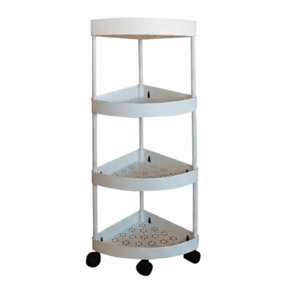 étagère roulettes moderne noire blanc multi niveaux réutilisable