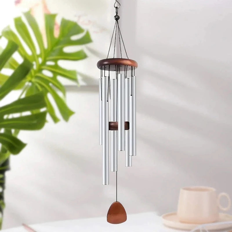 cloche vent moderne cloches argentées rouges pendentif hexagonal fixations ventilation intérieureextérieur