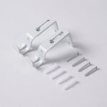 support rideau mural rétractable métal moderne vis fixations noir chambre coucher dormir accessoire