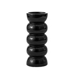 vase céramique noir moderne rond concave décoration intérieure hydroponique arrangement fleurs