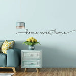 autocollant mural lettres sweet moderne noir adhésif décoration intérieure vinyle pvc 8cm 90cm