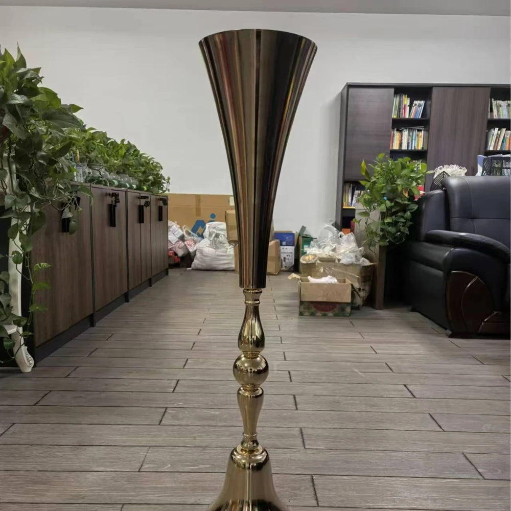 vase doré métal classique haut 100cm 65cm 75cm 90cm événement mariage