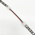 connecteur led broches transparent clips ruban led universel rgb 10mm 12v cecerohsul