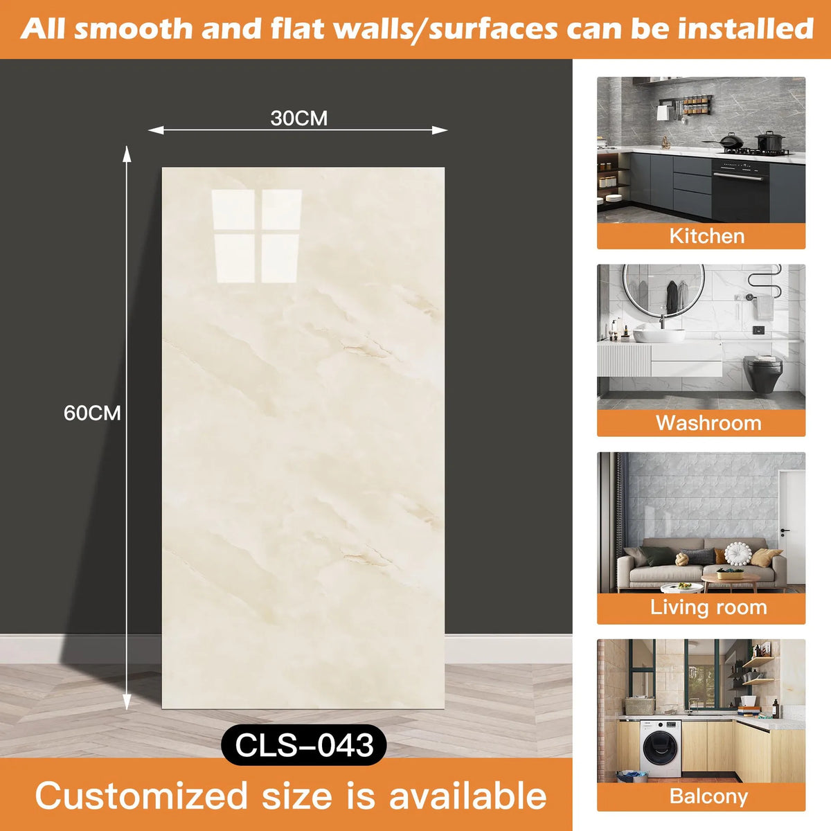 panneau decoratif mural marbre gris clair moderne adhésif imperméable resistant rayures tache d'eau cuisine