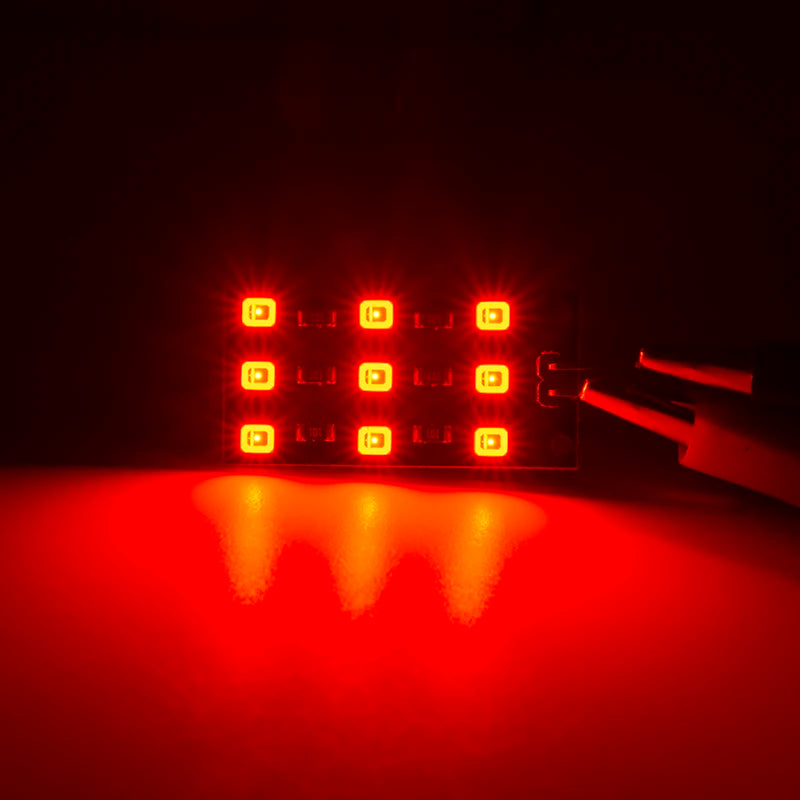 éclairage intérieur led noir plaque clips ambre bleue blanche voiture moderne lumière coffre porte