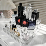 organiseur rangement transparent moderne flacons parfum vernis ongles contenants tasses épices aromathérapie cosmétiques