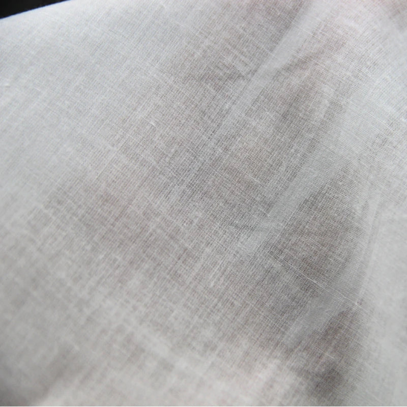 tissu voile coton blanc résistance déchirure 140cm large bricolage simple naturel matériauxoplastiquefixationruleincluded