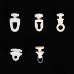 nano roues blancs opaques rideaux minimaliste accessoires fixation plastique