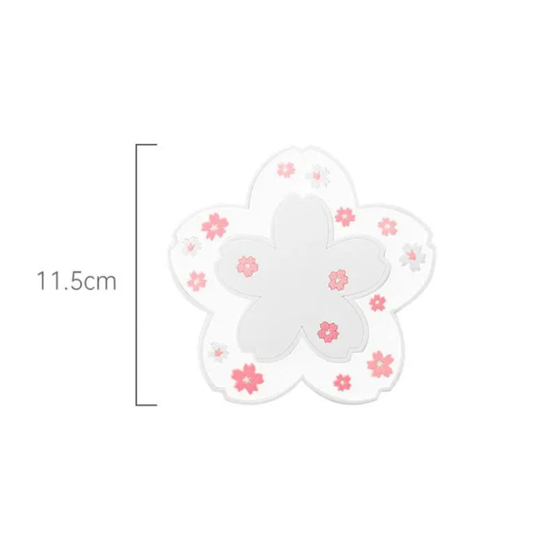 serviettes table rose fleurs blanches moderne non glissantes adhésives décoration intérieure 16cm