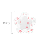 serviettes table rose fleurs blanches moderne non glissantes adhésives décoration intérieure 16cm