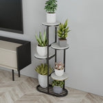 Cache pot sur pied design avec structure en métal