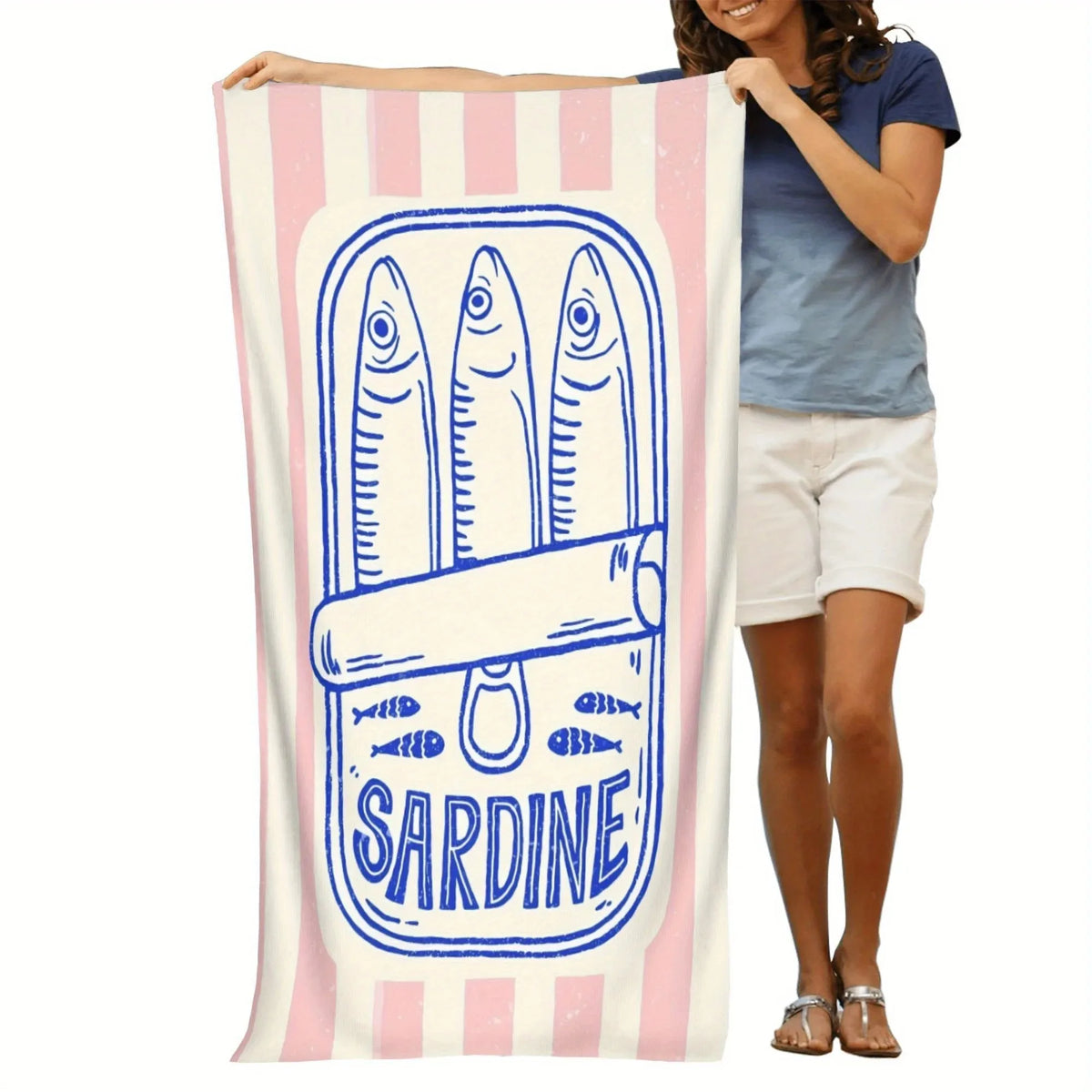 serviette plage microfibre séchage rapide raquette tennis moderne bleu marine rose clair vert olive