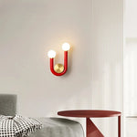 applique murale moderne led rouge bleu rose doré chambre salon minimaliste fixée mur