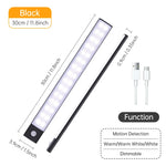 veilleuse led 10 20 30 40 60cm adhésive sans fil capteur mouvement blanc moderne