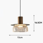 suspension lumineuse moderne verre craquelé transparent doré ampoules led 220v 240v moderne intérieur