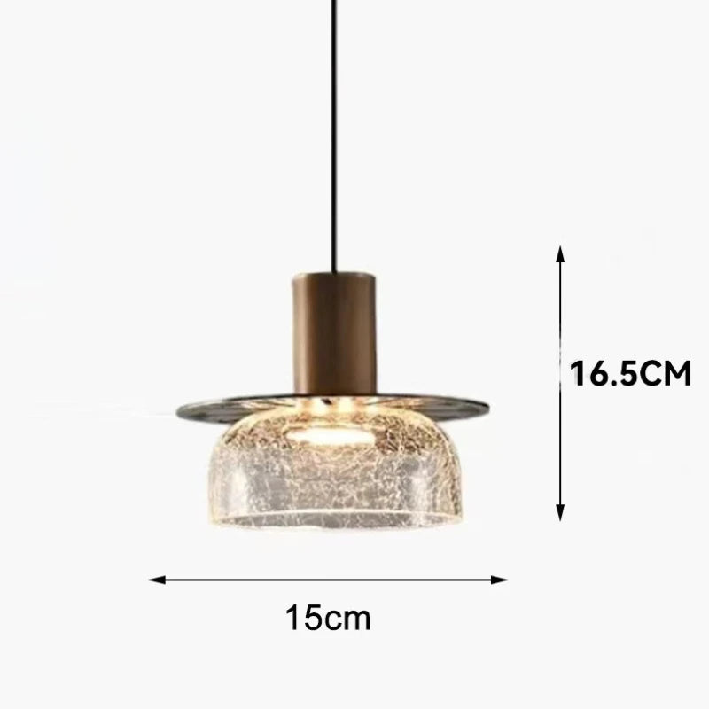 suspension lumineuse moderne verre craquelé transparent doré ampoules led 220v 240v moderne intérieur