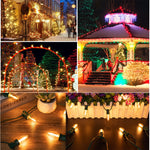 guirlande lumineuse led transparente moderne vert blanc 25ft 10bulb ip44 étanche clips
