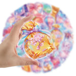 autocollants mignons imprimés floral brillants holographiques moderne 50pcs ruban adhésif