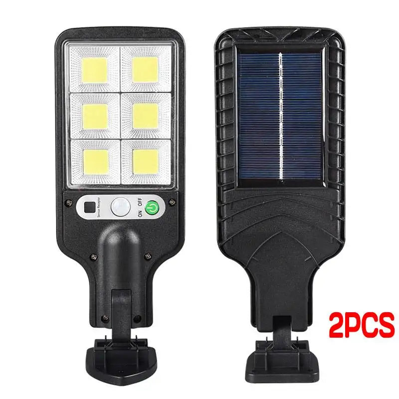 lampe solaire extérieure détecteur mouvement noir jaune blanc moderne épuré fixations incluséesversible auto