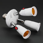 adaptateurs ampoules E27 blancs modernes têtes matériau métallique certifié réglables lumière LED