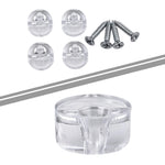 Installation facile du kit de fixation sur un miroir de salle de bain