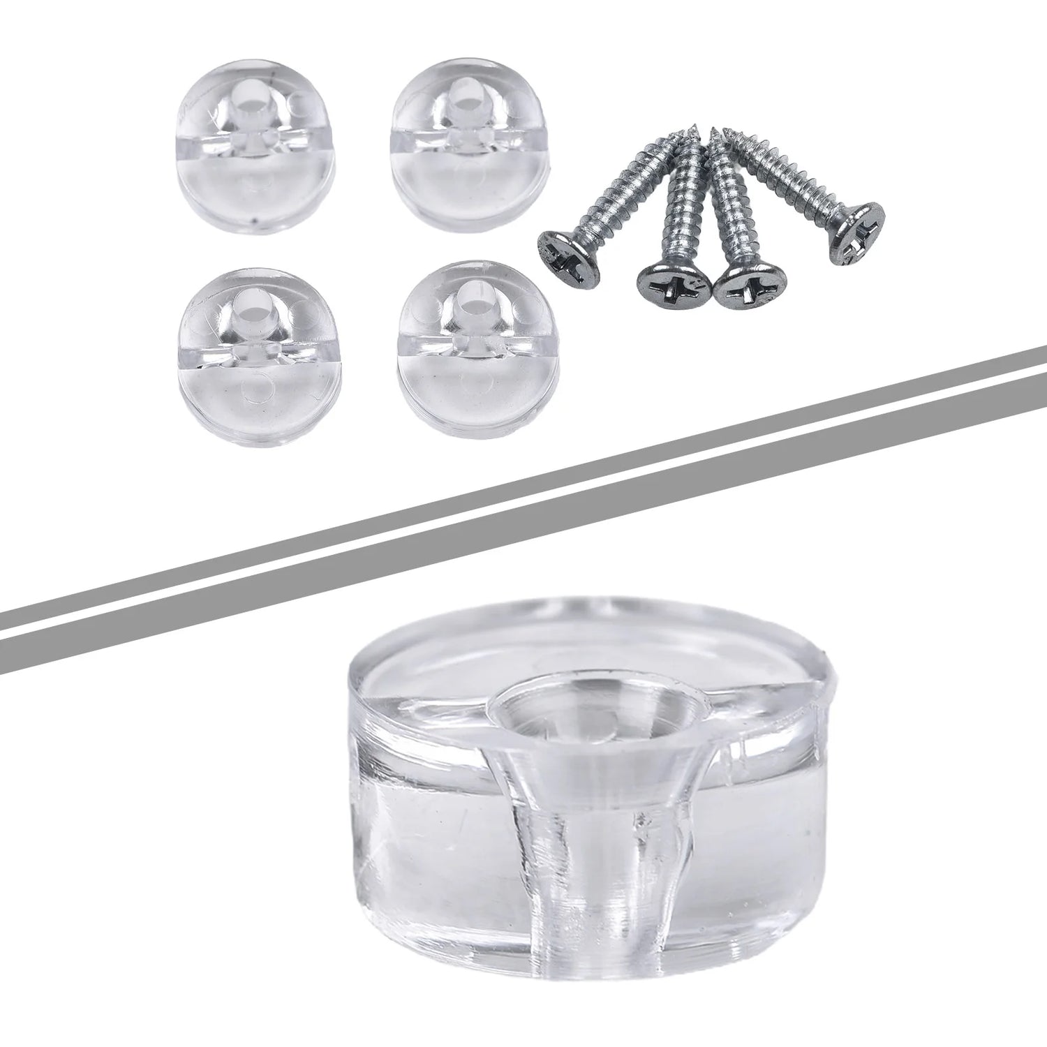 Installation facile du kit de fixation sur un miroir de salle de bain