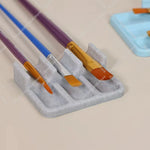 repose pinceaux peinture violet bleu doré adhésif classique pinceaux support rangement