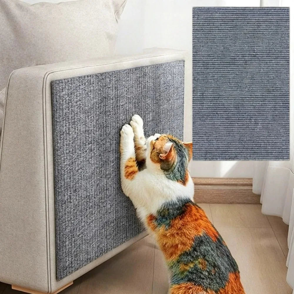 protection meuble anti griffes chat tapis auto adhésif non tissé moderne gris foncé beigeclair
