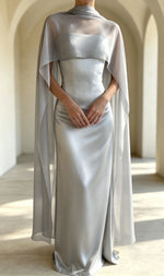 cape mariage transparente polyester élégante plage cérémonie cocktail soirée echangement