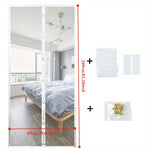 rideau moustiquaire magnétique noir blanc maille fine transparent moderne adhésif porte