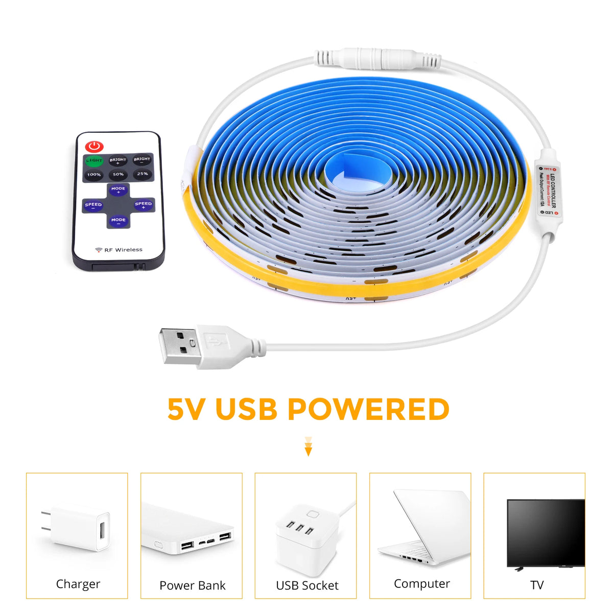 Bande LED 5 mètres blanc neutre