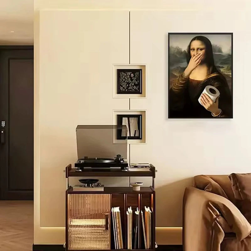 toile d'art Mona Lisa Renaissance classique toile coton cadre bois 20x30cm 30x40cm