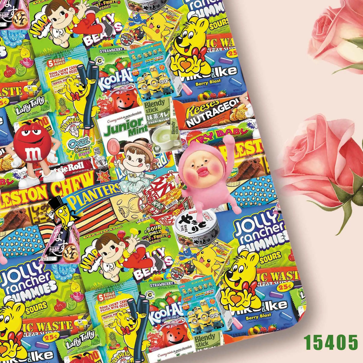 tissu polyester coton 140x50cm patchwork poupées rideaux diy one piece personnages animés multicolore motifs