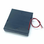 boîtes rangement batteries 18650 AA noires clips pratiques emplacements multiples