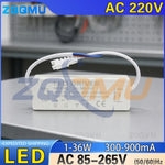 adaptateur alimentation led driver 36w 30w 18w constante 300ma moderne encastrable