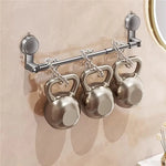 porte serviettes télescopique argenté ventouses rangement serviettes moderne salle bain cuisine
