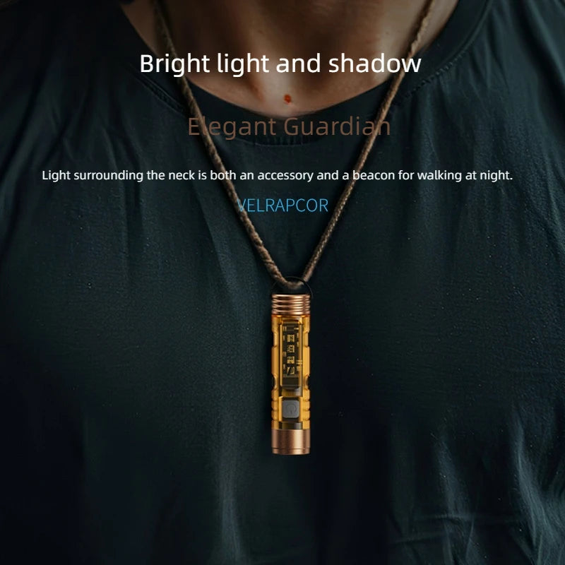 lampe torche led rechargeable usb transparente moderne 37g modes lumière camping hiking emergenc