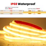 ruban led flexible 320 leds orange noir adhésif moderne chambre éclairage blanc naturel chaleureux