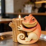 cache pot silicone forme lézard rose orange vert décoratif animalier succulente fleur artificielle