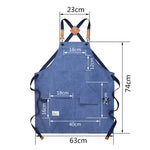 tablier toile coton noir beige bleu gris pratique robuste poche outils épingles