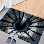 tapis sol moderne 3d chat orange pierres bleu spirale noir résistantextérieurintérieur